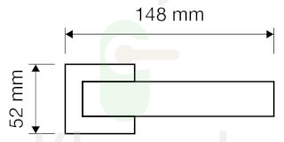 Klamka Frida 007 PM brązowiony matowy jasny