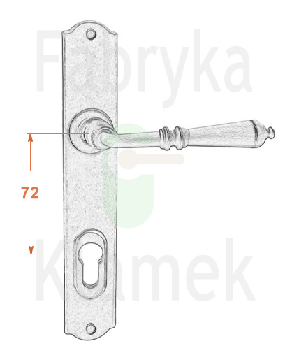 Klamka zewnętrzna Mosca 4364E z zabezpieczeniem Hardox®