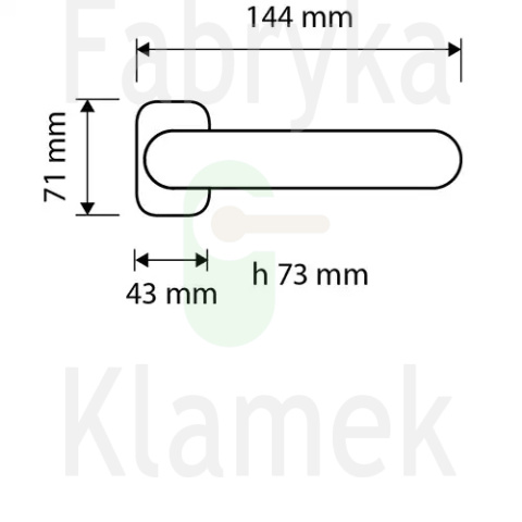 KLAMKA AIDA 005 OF - francuskie złoto