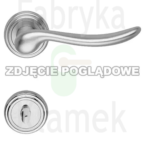 Klamka Beta szyld ozdobny 011 CS - chromowana matowa