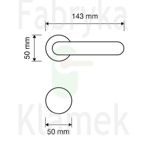 Klamka Beta szyld ozdobny 011 z blokadą WC [wykończenie CR chromowane błyszczące]