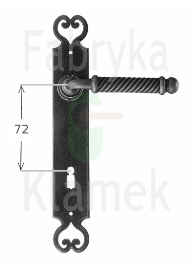 Klamka Madrid 2100 na klucz rozstaw 72 mm