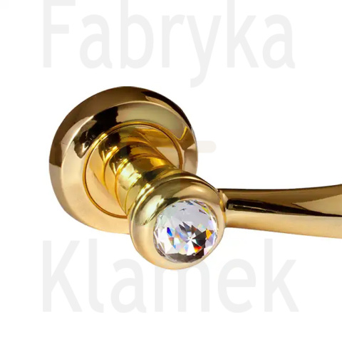 Klamka Elika Crystal 108 [wykończenie OZ - pozłacane]