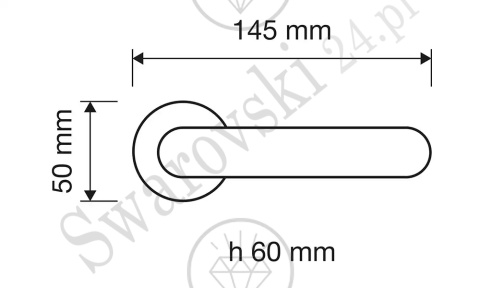 Klamka Cosmic 103 OZ - pozłacana
