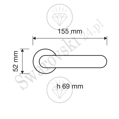 Klamka Led Mesh 023 CR - chromowana