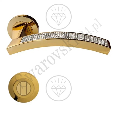 Klamka Profilo Mesh z szyldem WC